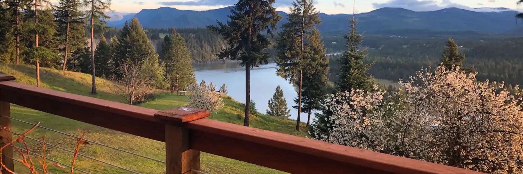 Clark Fork River View from Blue Slide Retreat House